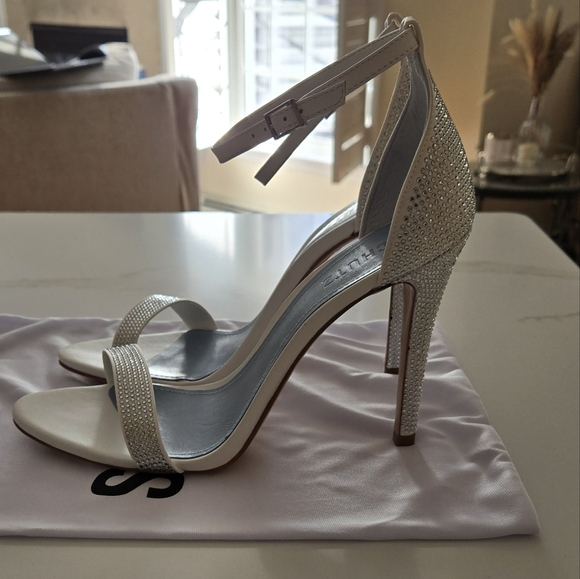 SCHUTZ Rhinestone Heeled Sandals - Picture 8 of 10